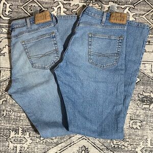 Signature by Levi Strauss Light and Medium Blue Relaxed Boot Cut Jeans